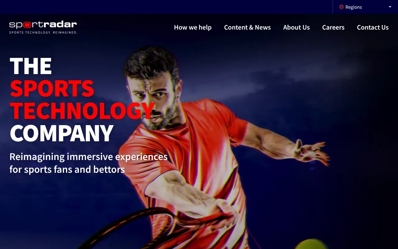 Screenshot von Sportradar