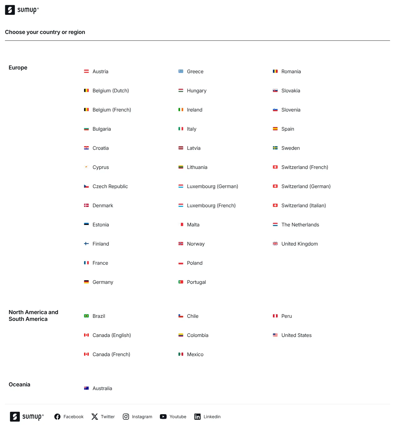 Vollständiger Screenshot von SumUp