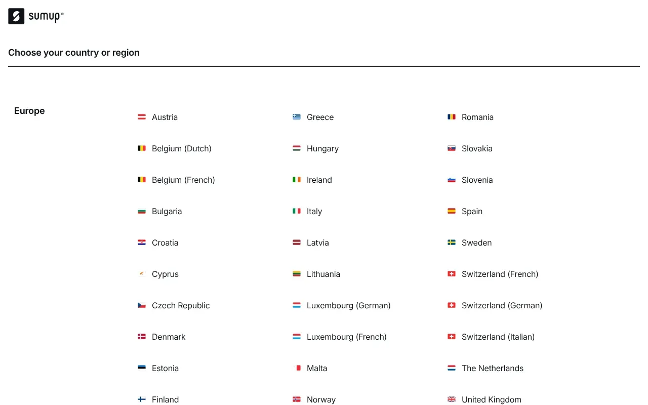 Screenshot von SumUp