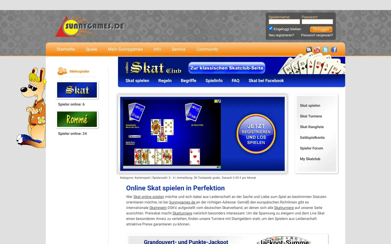 Screenshot von Sunnygames