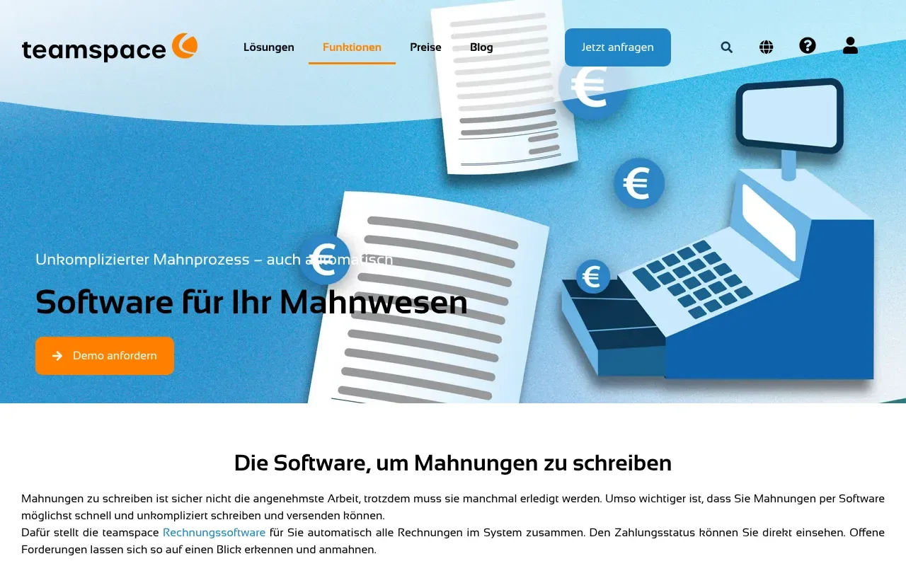 Screenshot von teamspace