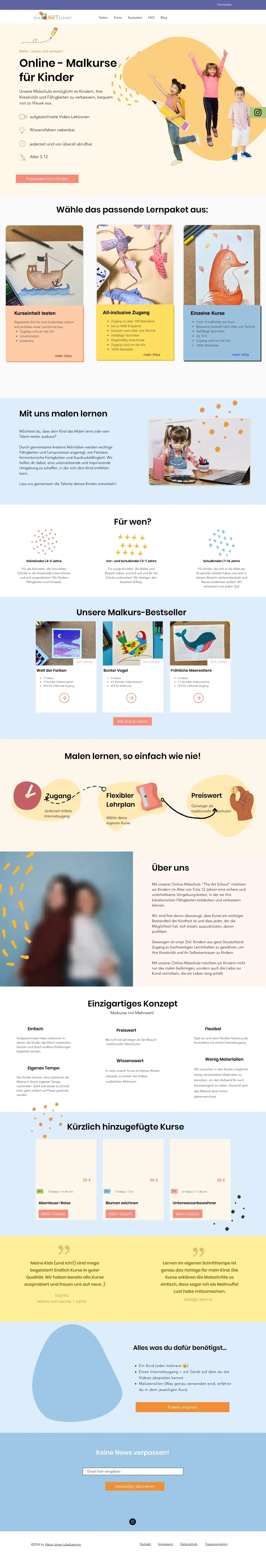 Vollständiger Screenshot von The Art School