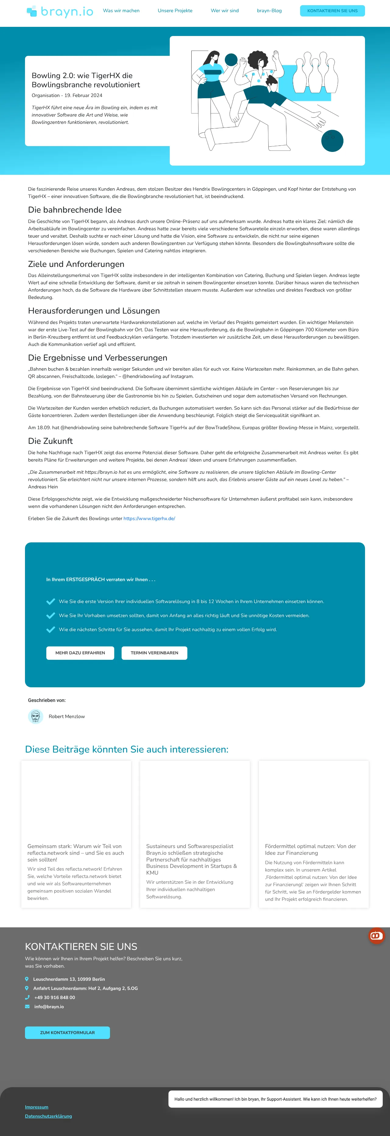 Vollständiger Screenshot von TigerHX