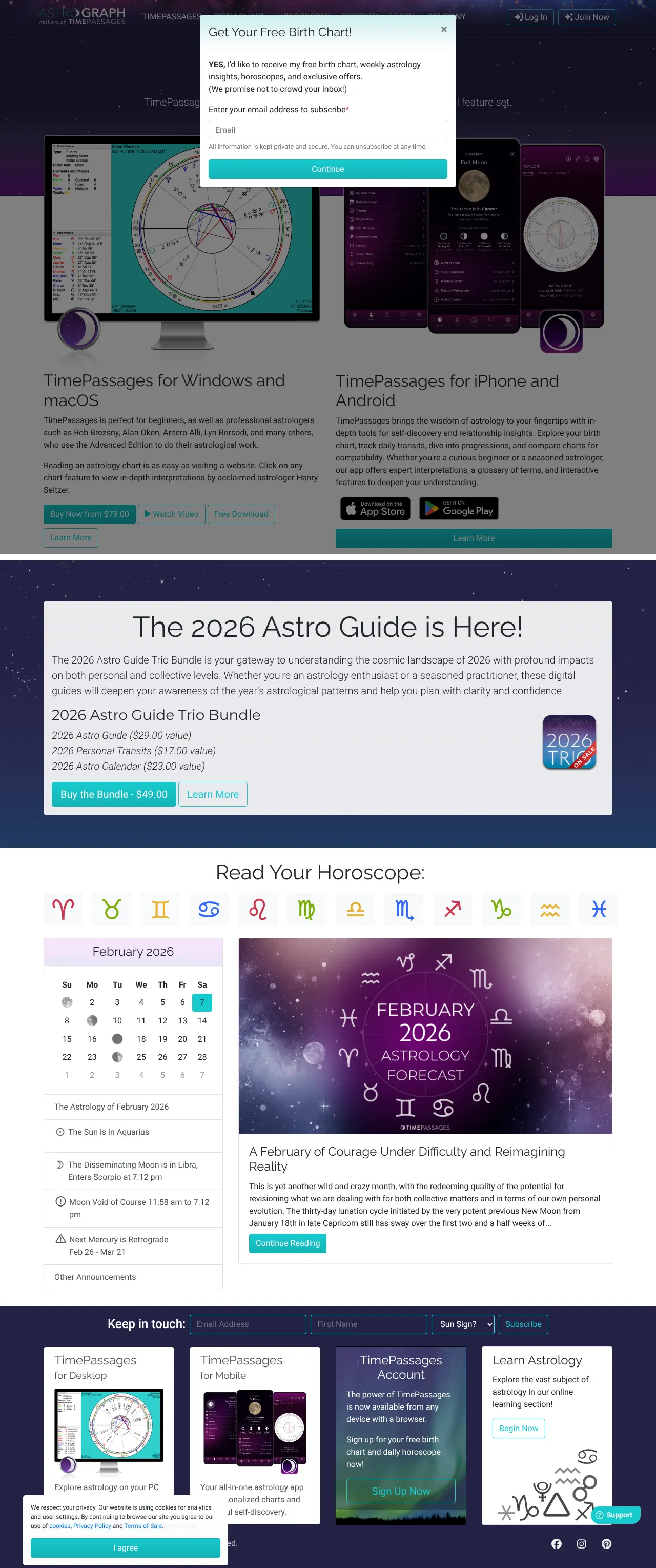 Vollständiger Screenshot von TimePassages