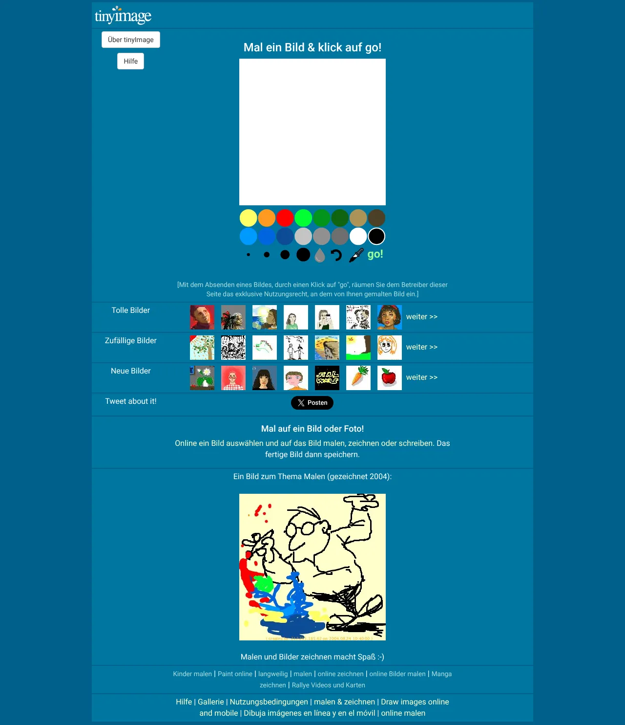 Vollständiger Screenshot von tinyImage