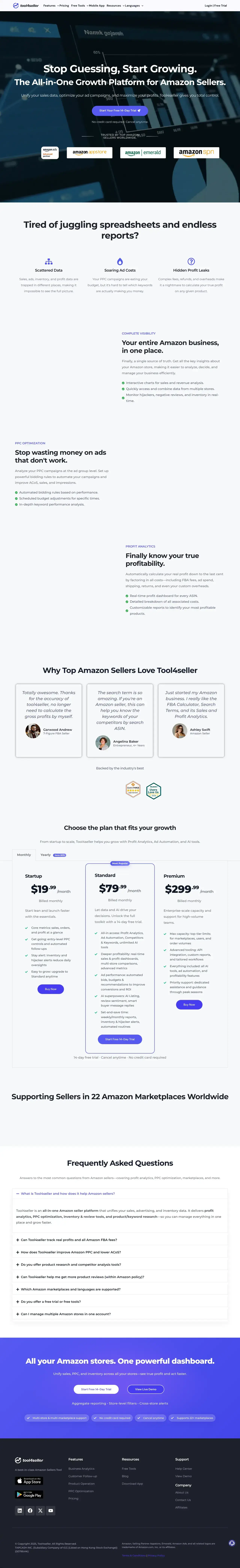 Vollständiger Screenshot von Tool4seller