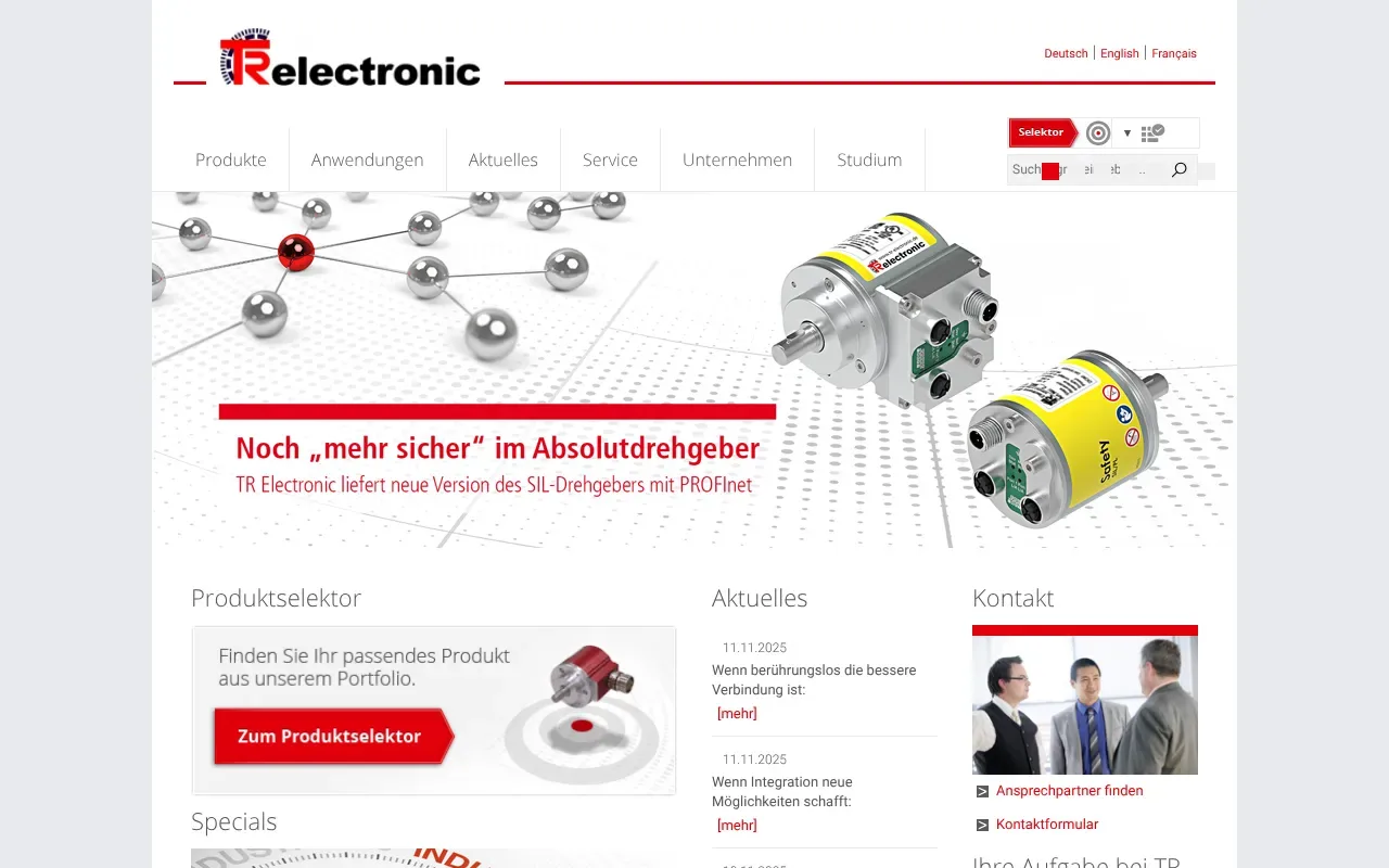 Screenshot von TR-Electronic