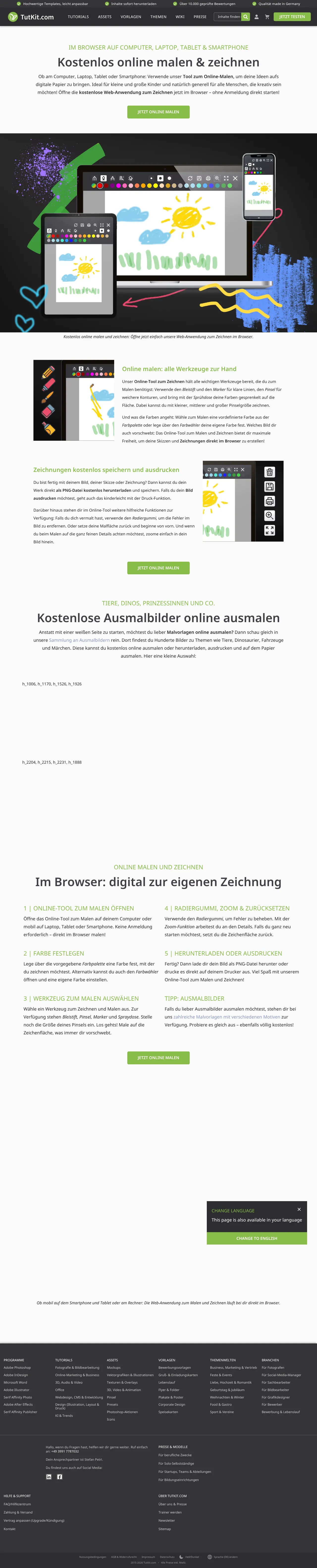 TutKit Online Mal- und Zeichentool