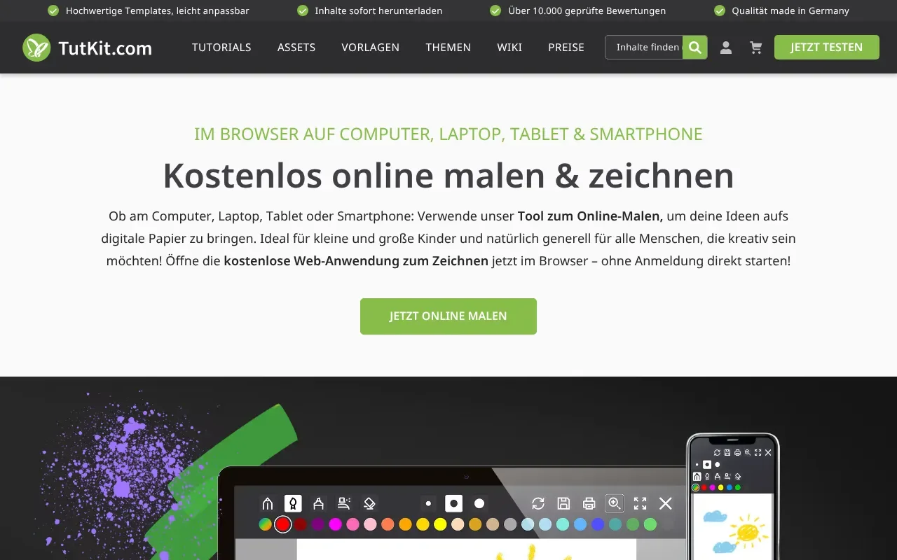 TutKit Online Mal- und Zeichentool
