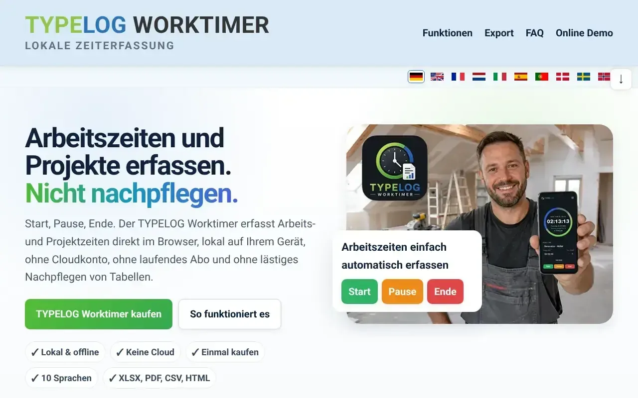 TYPELOG Worktimer