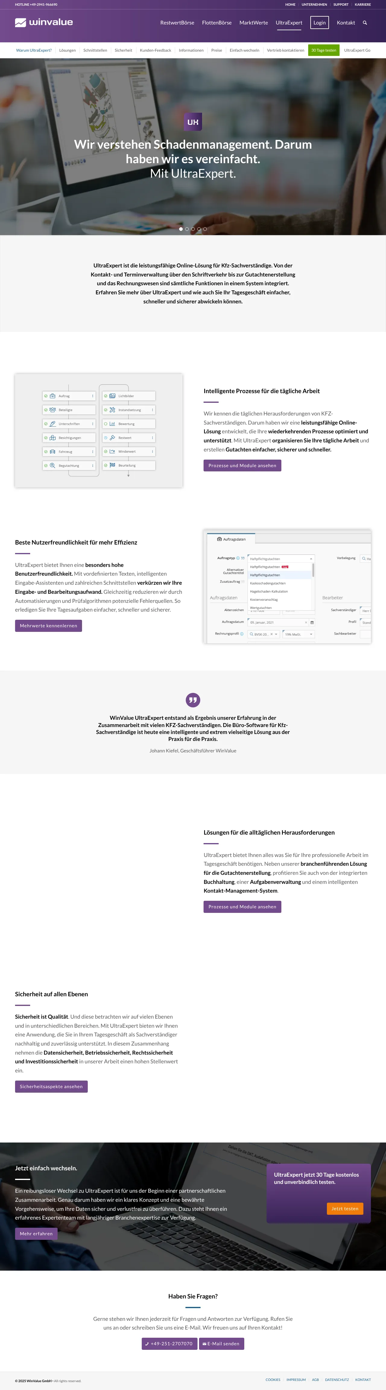 Vollständiger Screenshot von UltraExpert