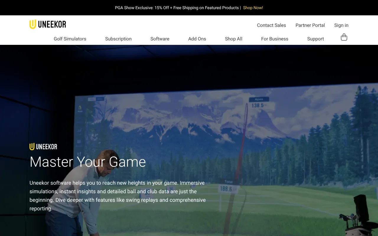 Uneekor Golf Simulation Software