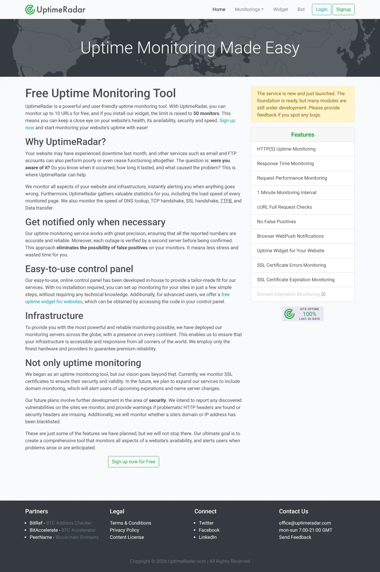 UptimeRadar
