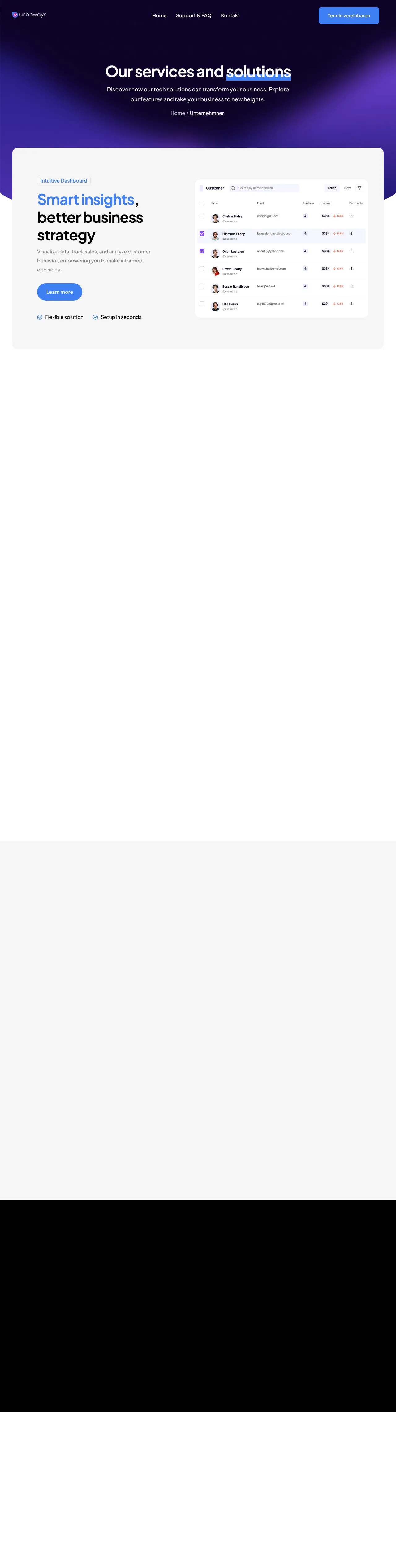 Vollständiger Screenshot von urbnways