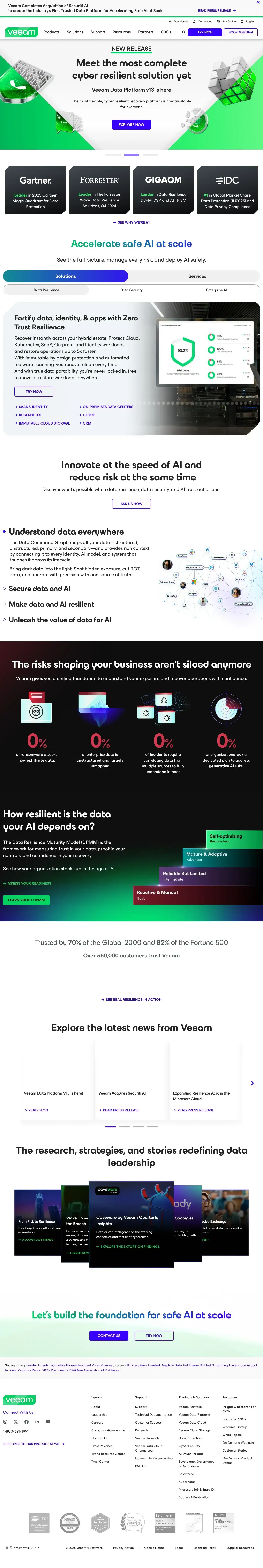 Vollständiger Screenshot von Veeam