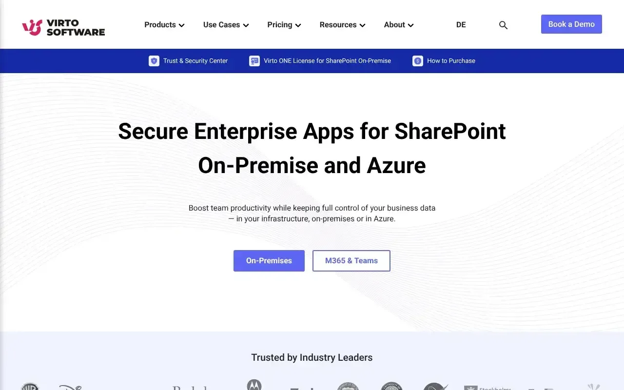 Screenshot von VirtoSoftware