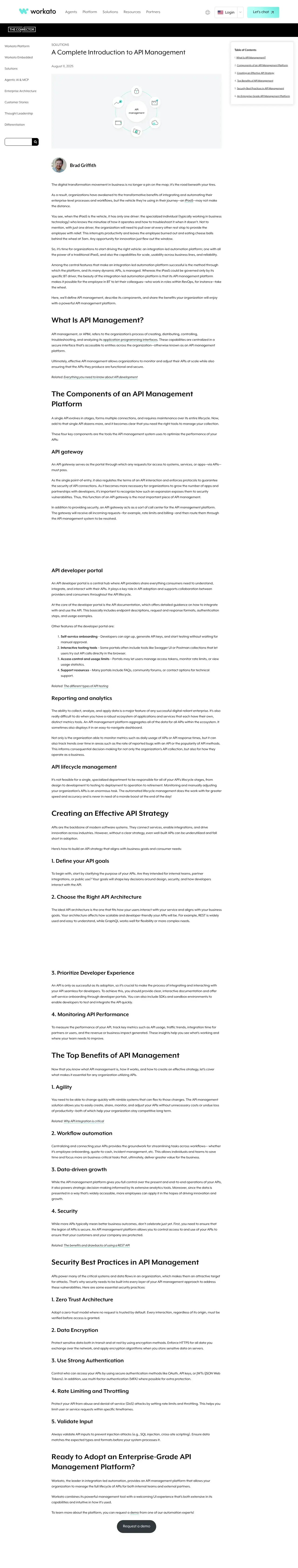 Vollständiger Screenshot von Workato