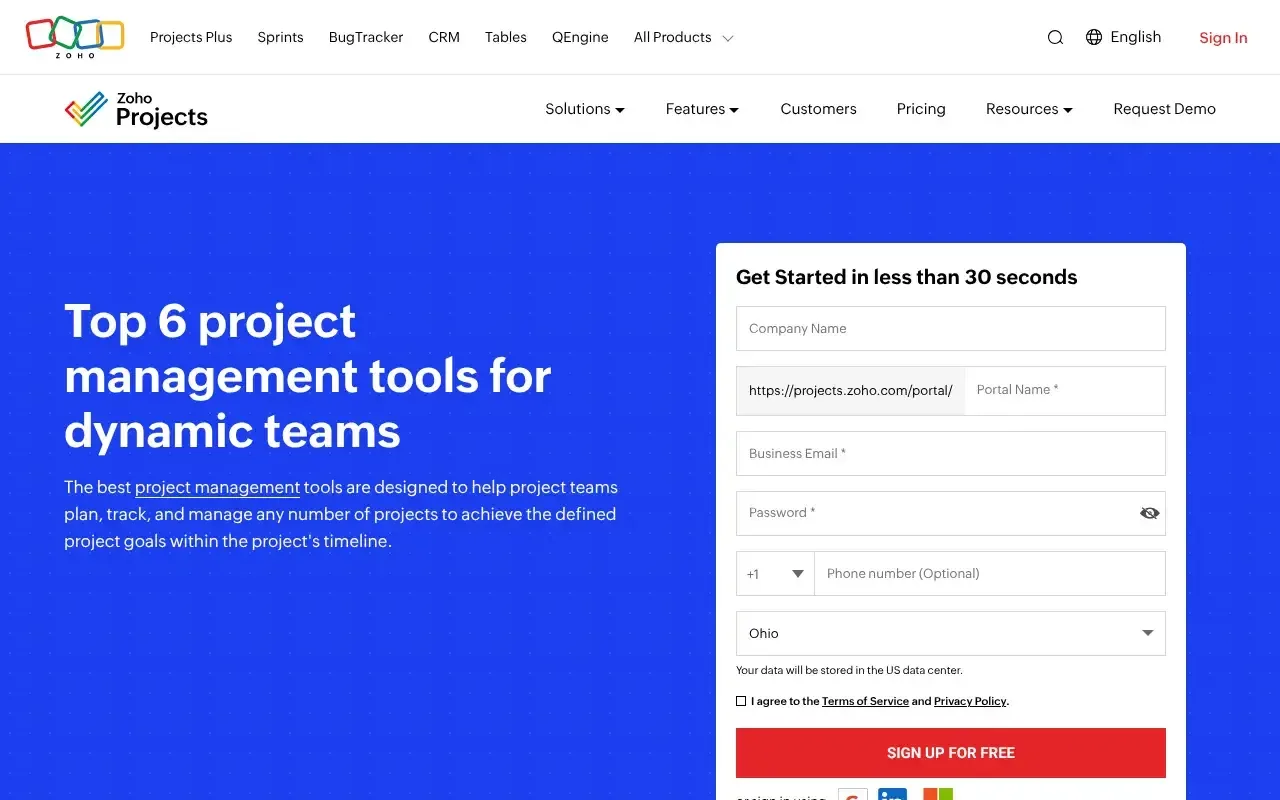 Zoho Projects